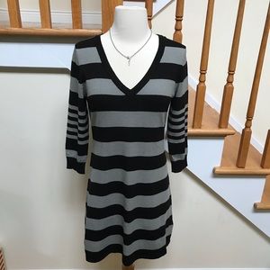 H&M striped sweater dress